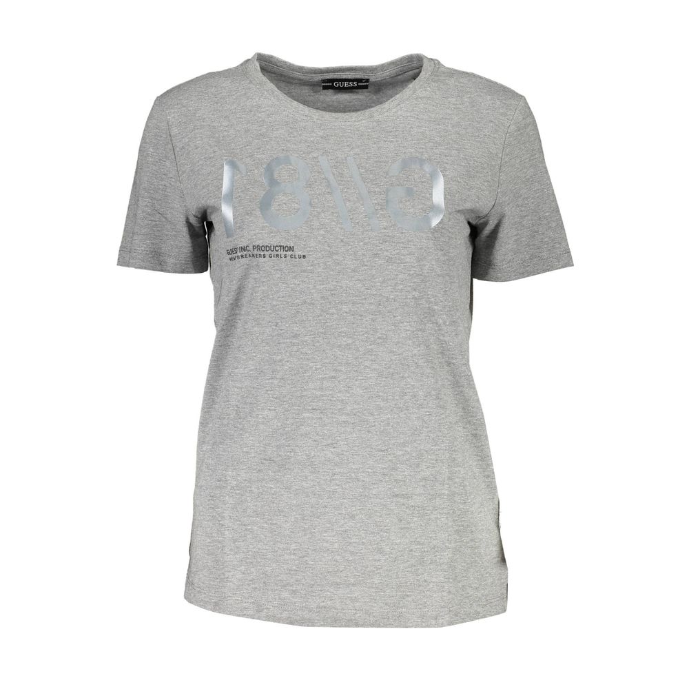 Guess Jeans Braunes Baumwoll-T-Shirt für Frauen