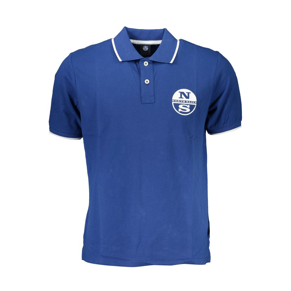 North Sails Blaues Baumwoll-Poloshirt