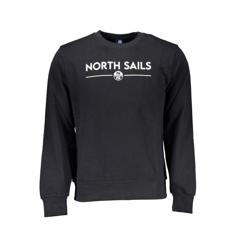 North Sails Schwarzer Baumwollpullover für Männer