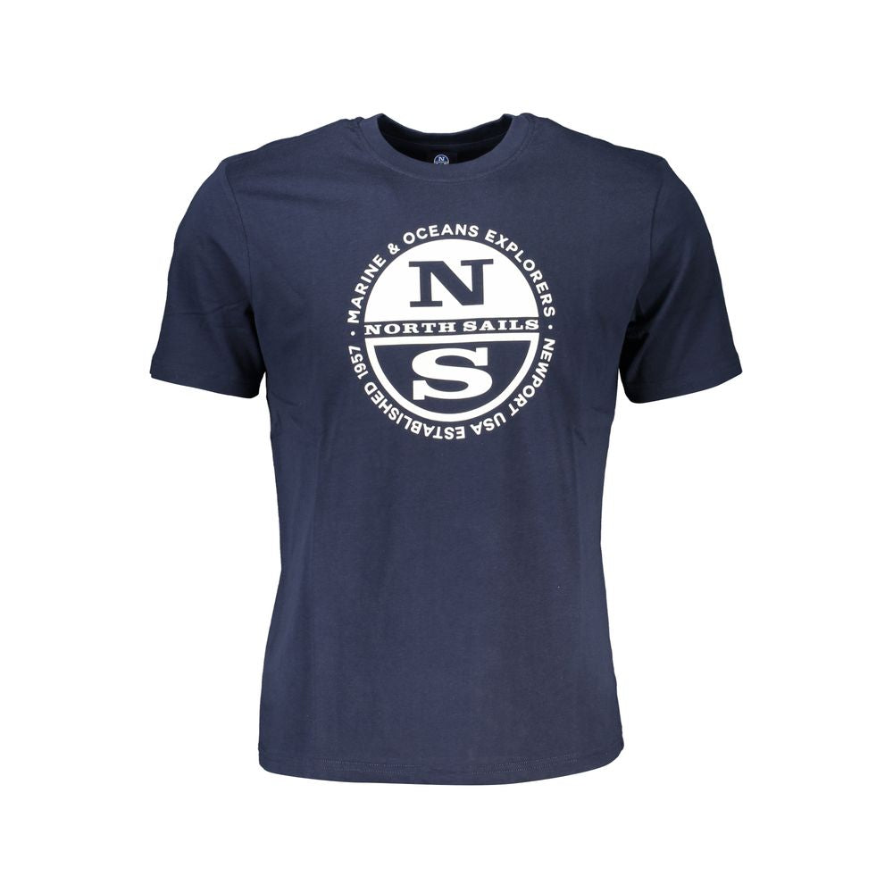 North Sails T-Shirt aus blauer Baumwolle