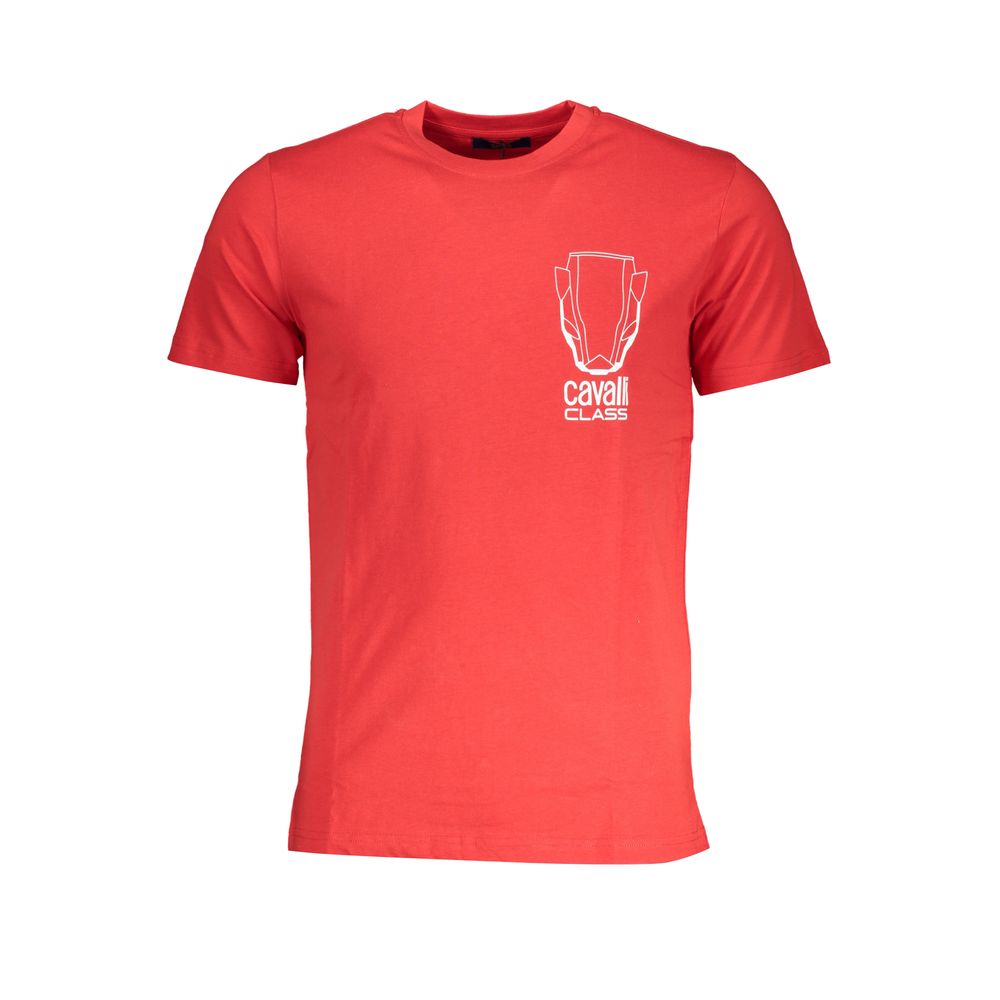 Cavalli Class T-Shirt aus roter Baumwolle