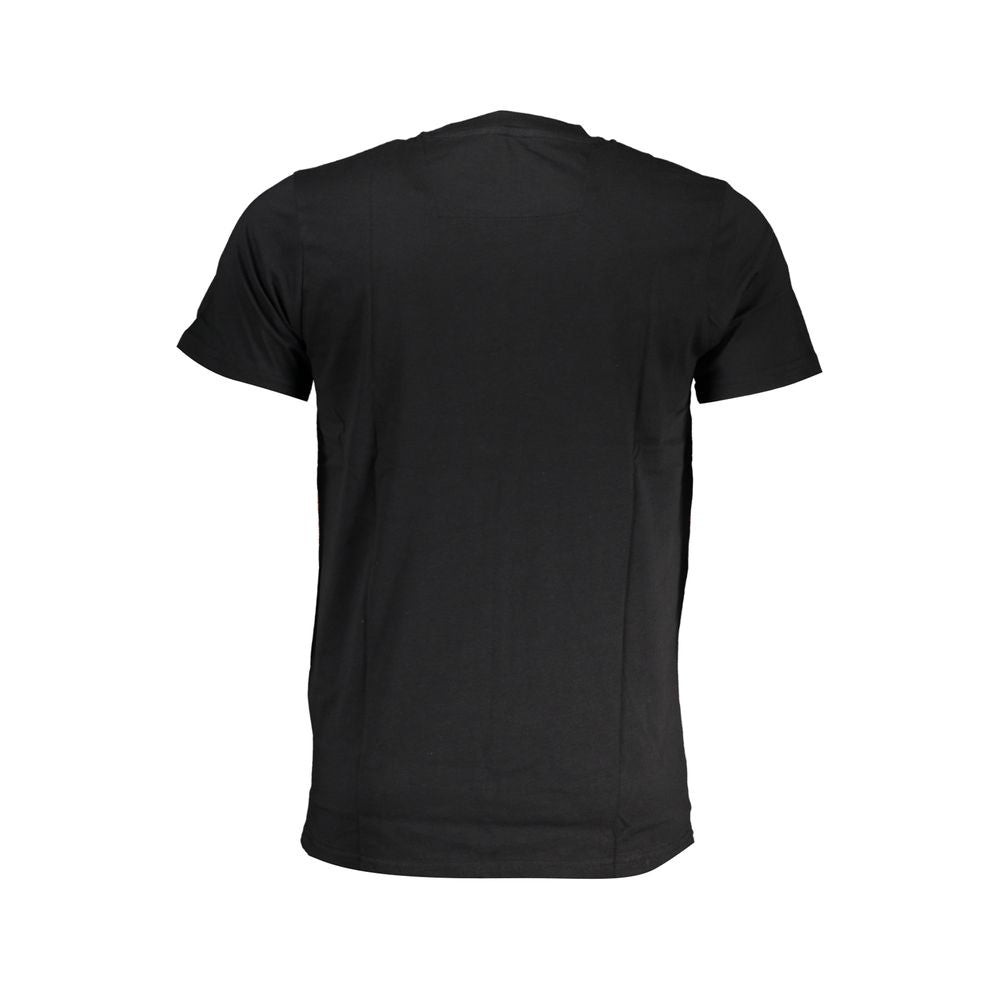 Cavalli Class Schwarzes T-Shirt aus Baumwolle