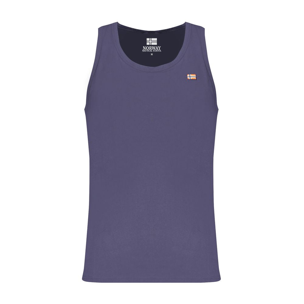 Norway 1963 Blaues Baumwollhemd für Männer