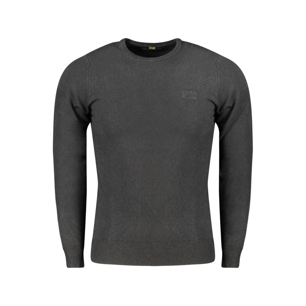Cavalli Class Schwarzer Viskose Pullover für Männer