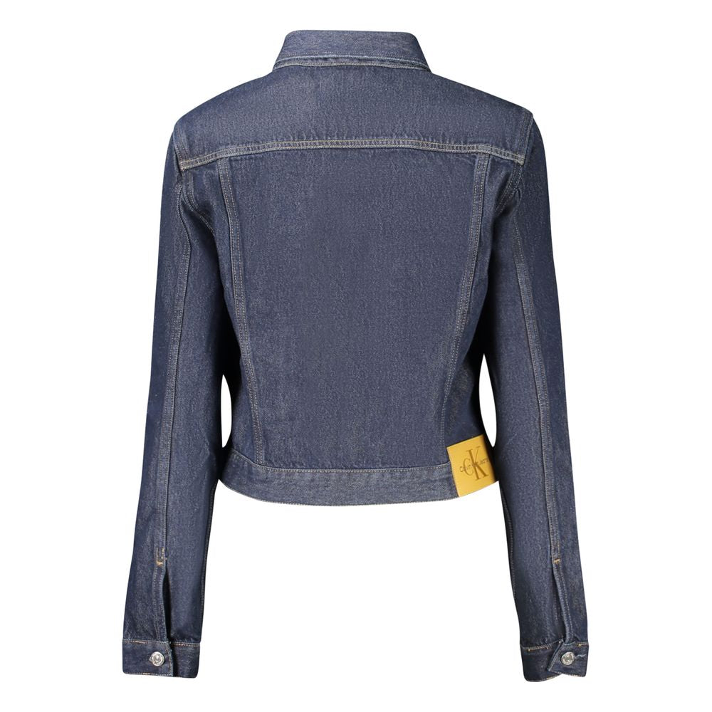 Calvin Klein Blaue Baumwolle Frauen Jacke
