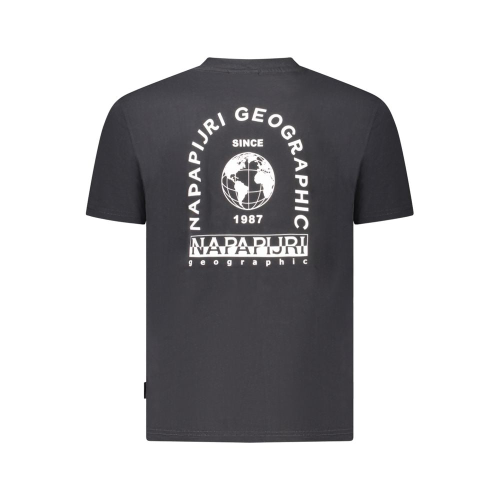 Napapijri Schwarzes Baumwolle Männer T-Shirt