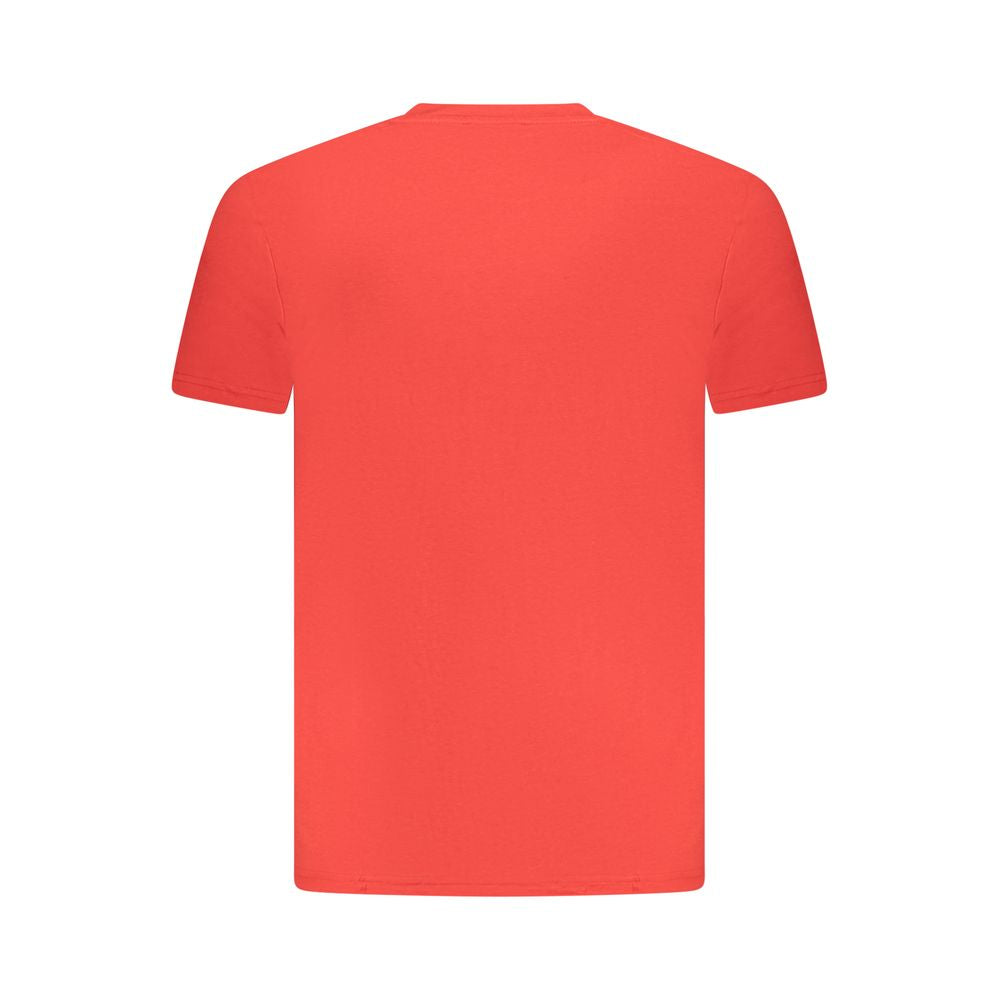 Cavalli Class Rotes Baumwolle Männer T-Shirt