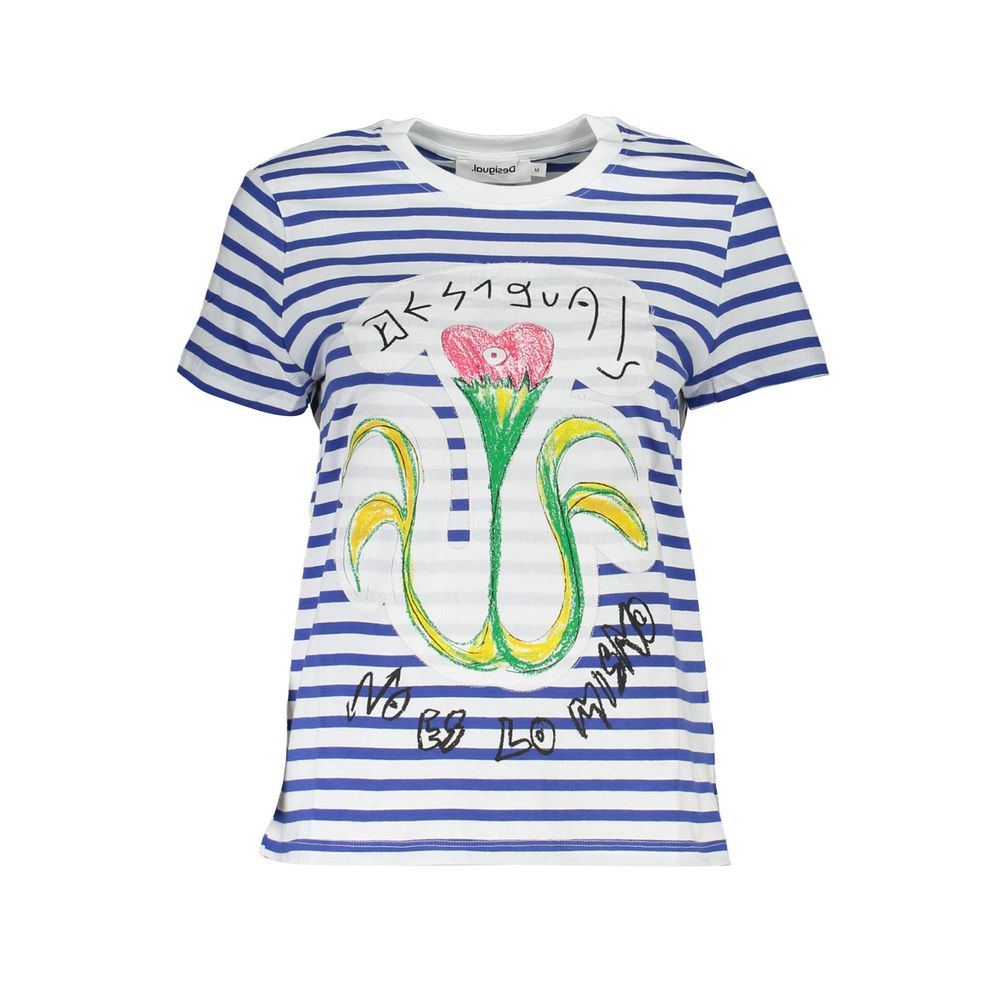 Desigual Blaues Baumwoll-Top für Frauen