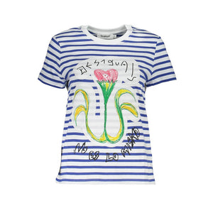 Desigual Blaues Baumwoll-Top für Frauen