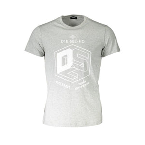 Diesel Braunes Baumwoll-T-Shirt für Männer