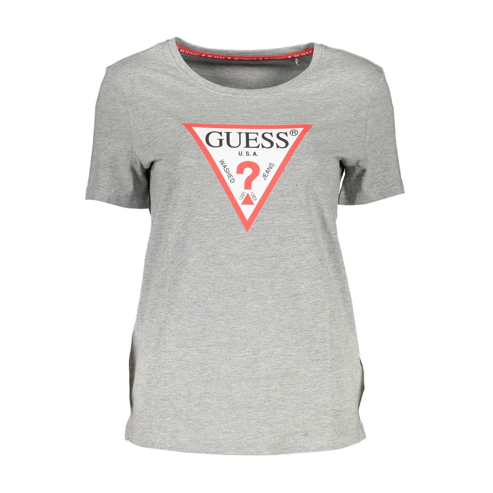 Guess Jeans Braunes Baumwoll-T-Shirt für Frauen