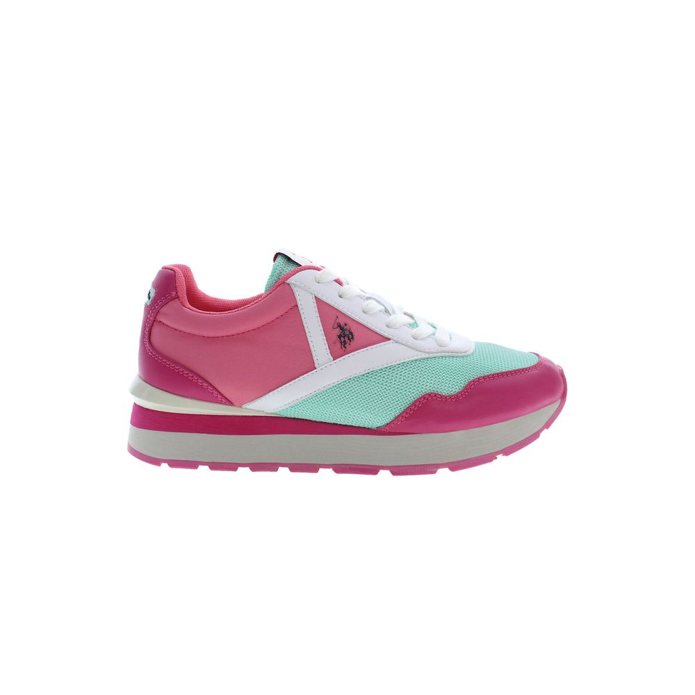 U.S. POLO ASSN. Rosa Polyester Damen Sneaker