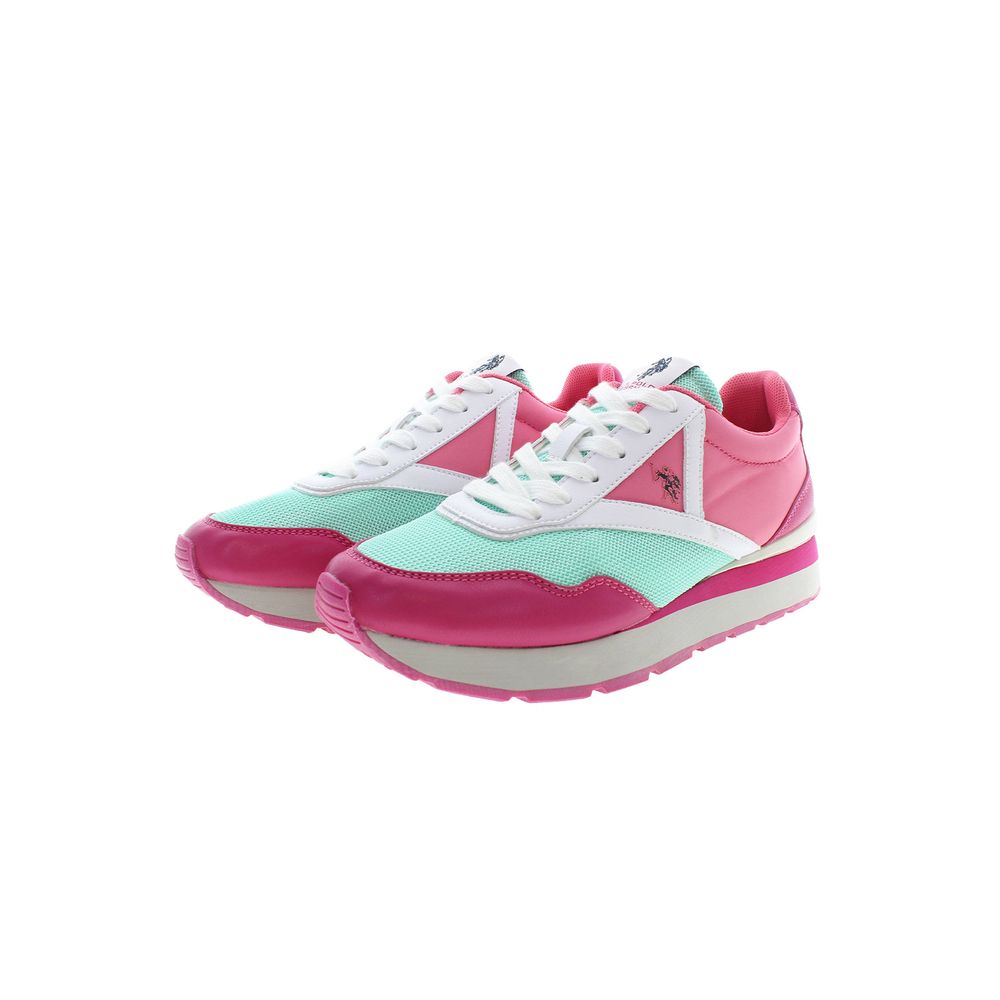 U.S. POLO ASSN. Rosa Polyester Damen Sneaker