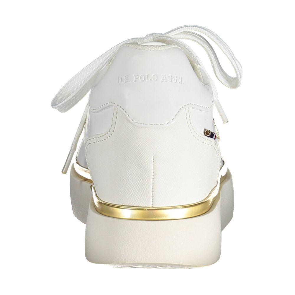 U.S. POLO ASSN. Weißer Polyester Damen Sneaker