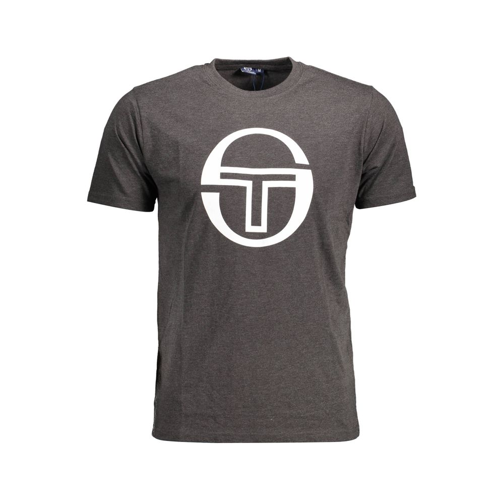 Sergio Tacchini Braunes Baumwoll-T-Shirt für Männer