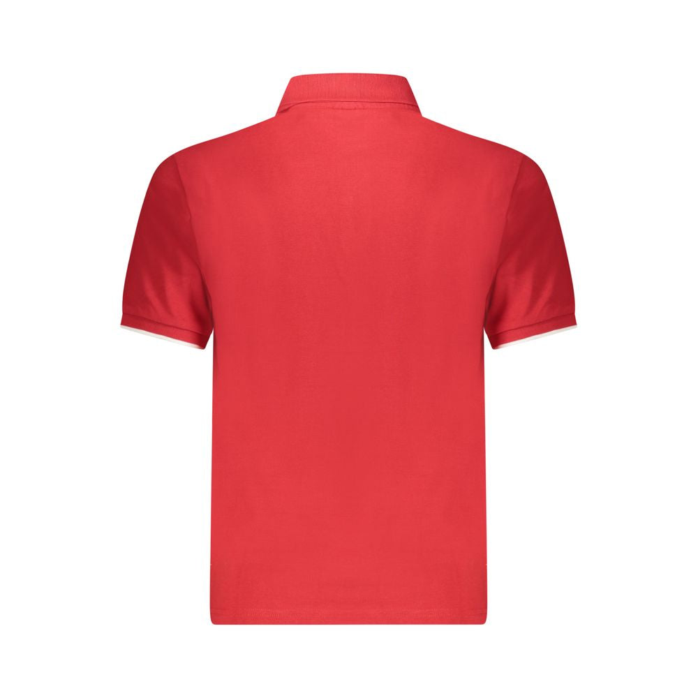 North Sails Rotes Baumwoll-Poloshirt für Männer