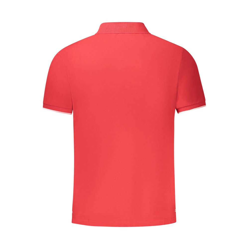 North Sails Rotes Baumwoll-Poloshirt für Männer