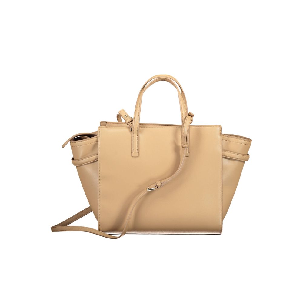 Calvin Klein Beige Polyester Frauen Handtasche