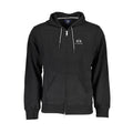 La Martina Schwarzer Baumwollpullover für Männer mit Kapuze