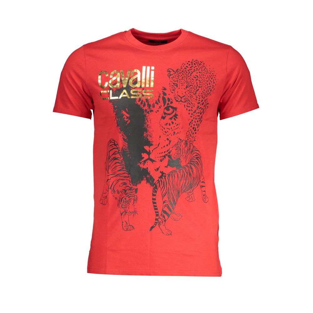 Cavalli Class T-Shirt aus roter Baumwolle