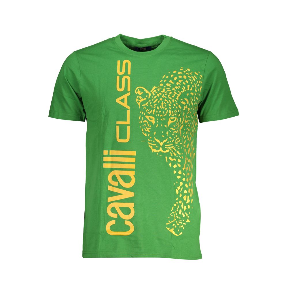 Cavalli Class T-Shirt aus grüner Baumwolle