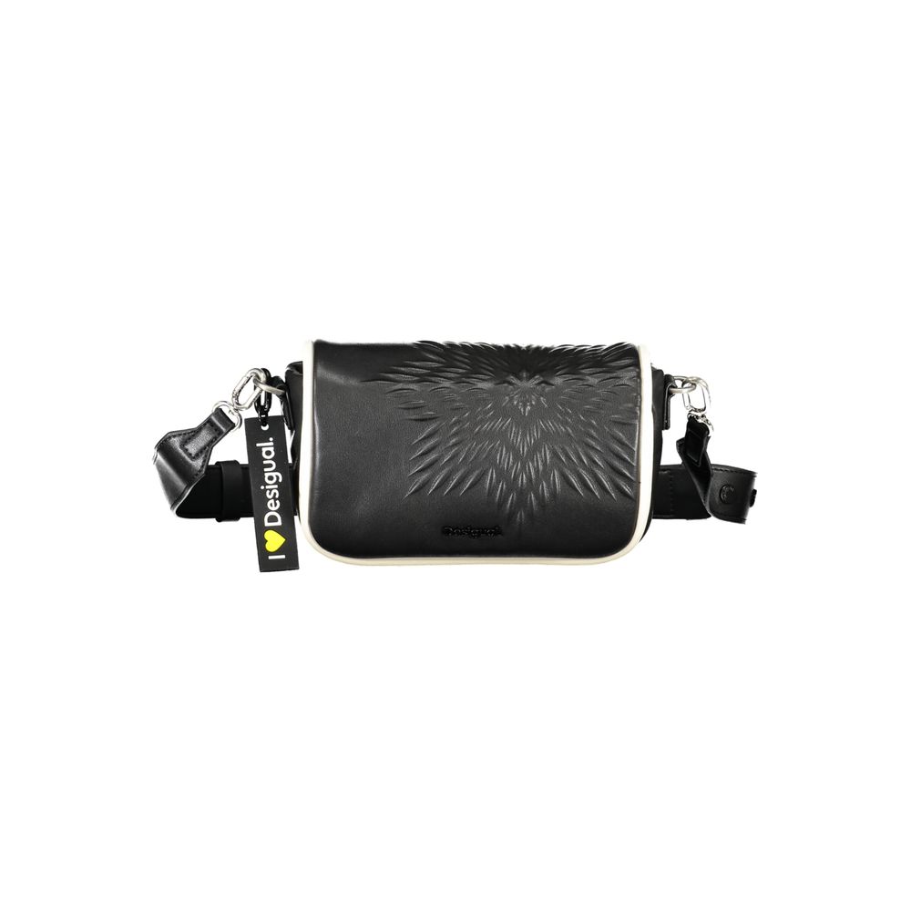 Desigual Schwarze Polyethylen-Handtasche