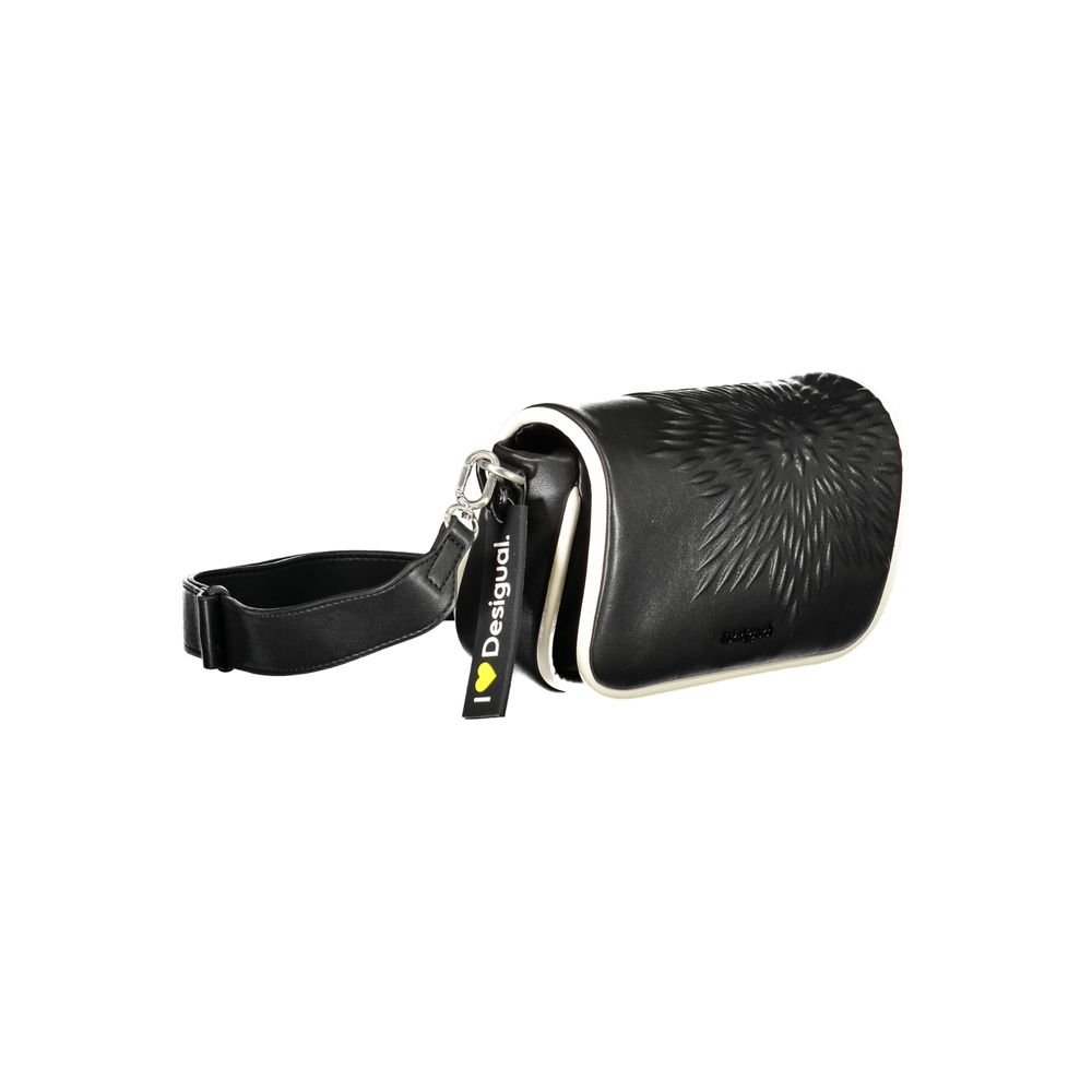 Desigual Schwarze Polyethylen-Handtasche