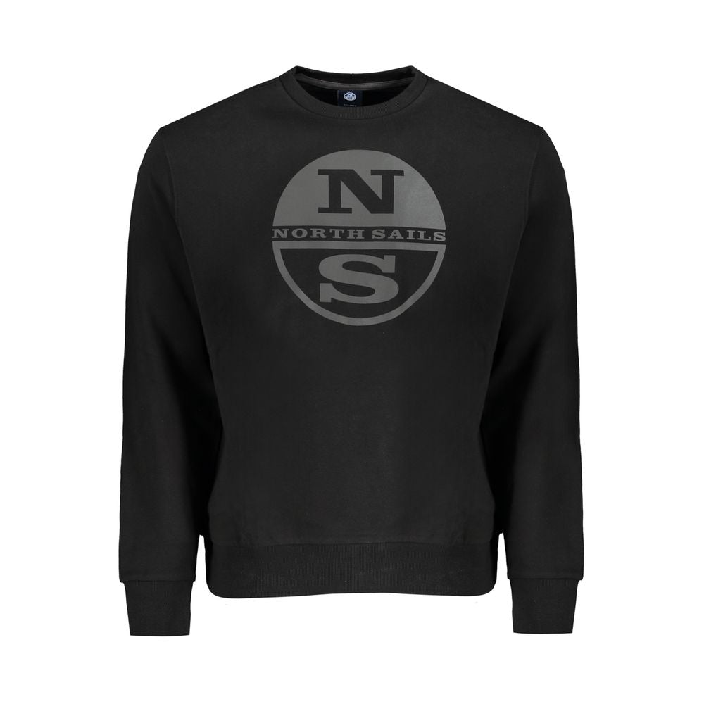 North Sails Schwarzer Baumwollpullover für Männer