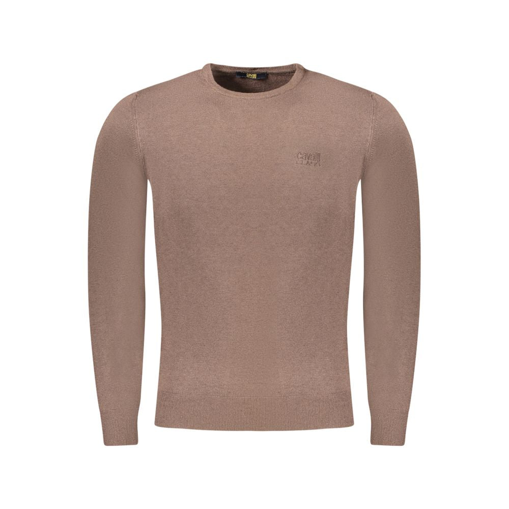 Cavalli Class Brauner Viskose Pullover für Männer