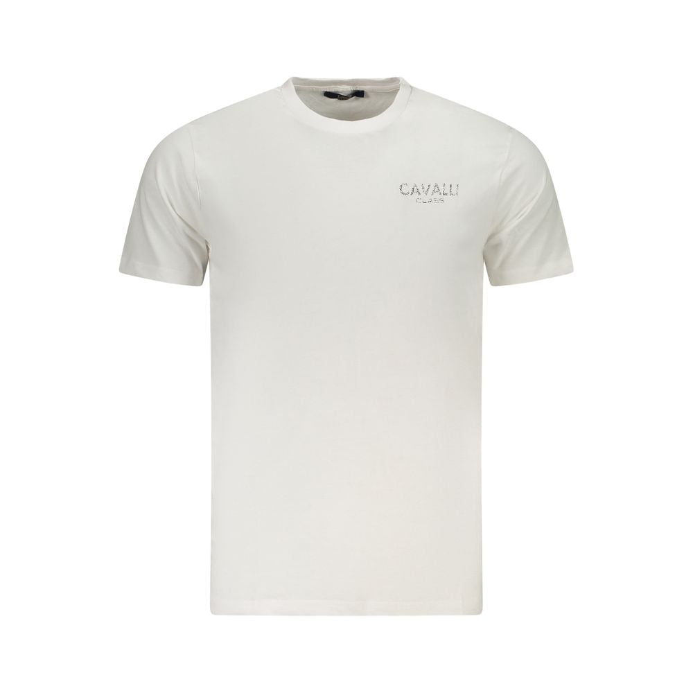 Cavalli Class T-Shirt für Männer aus weißer Baumwolle