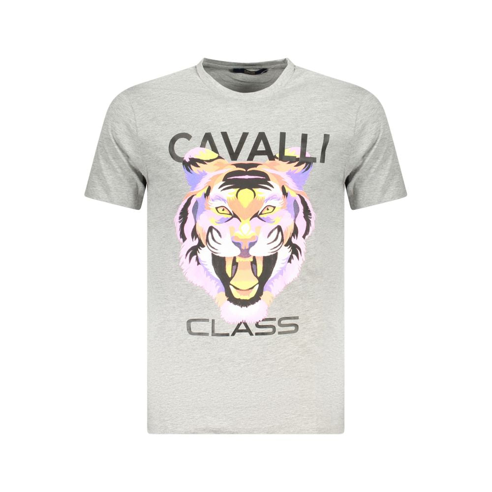 Cavalli Class Braunes Baumwoll-T-Shirt für Männer