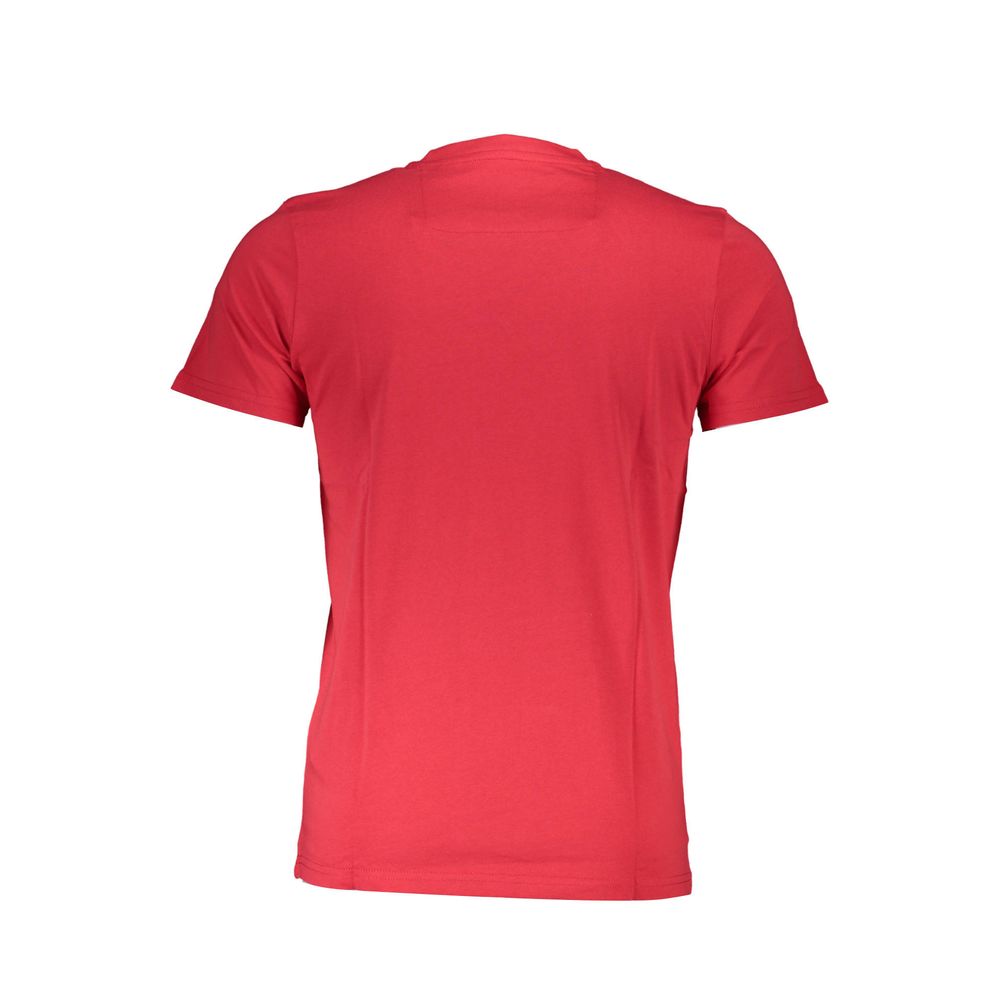 Cavalli Class Rotes Baumwolle Männer TShirt