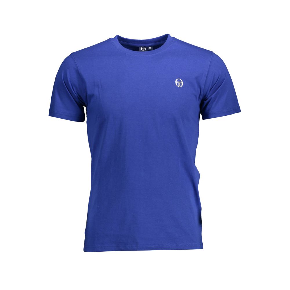 Sergio Tacchini Blau Baumwolle Männer T-Shirt