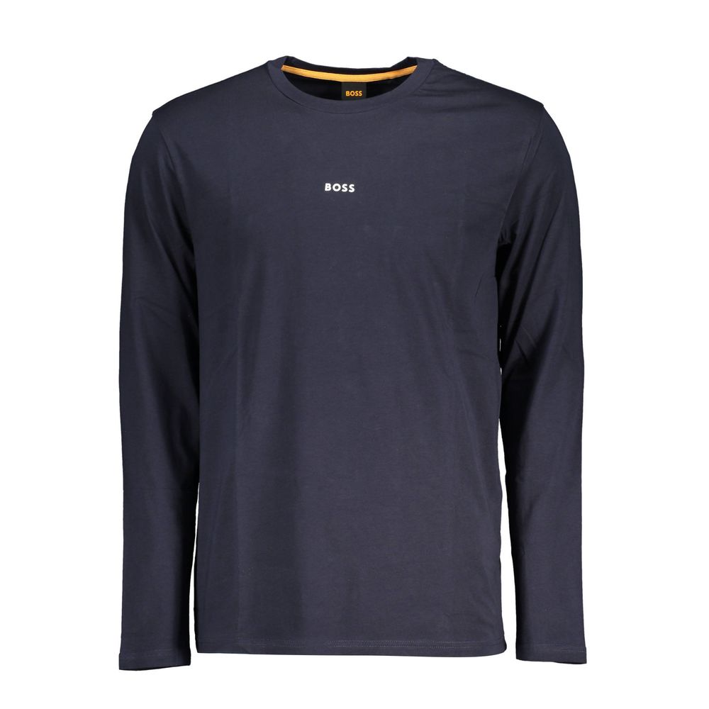 Hugo Boss Blau Baumwolle Männer T-Shirt