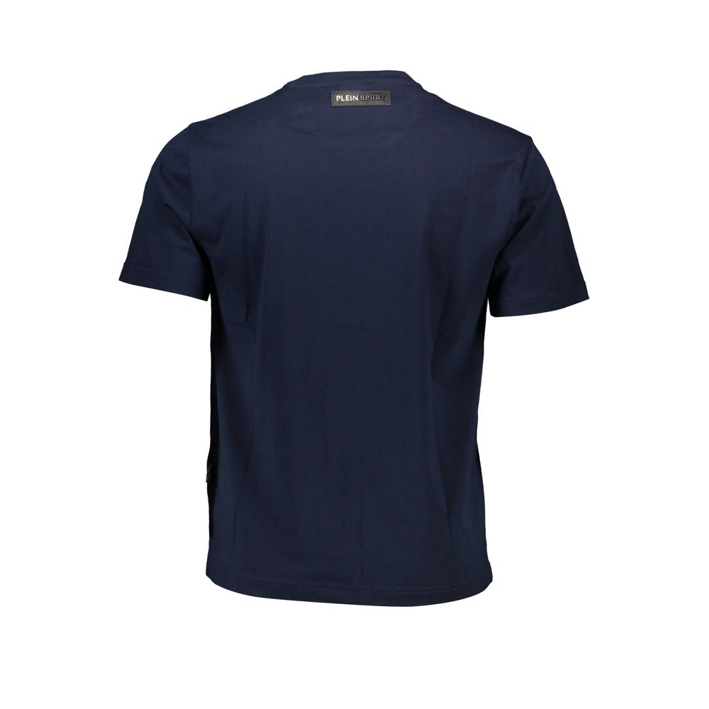 Plein Sport Blau Baumwolle Männer T-Shirt