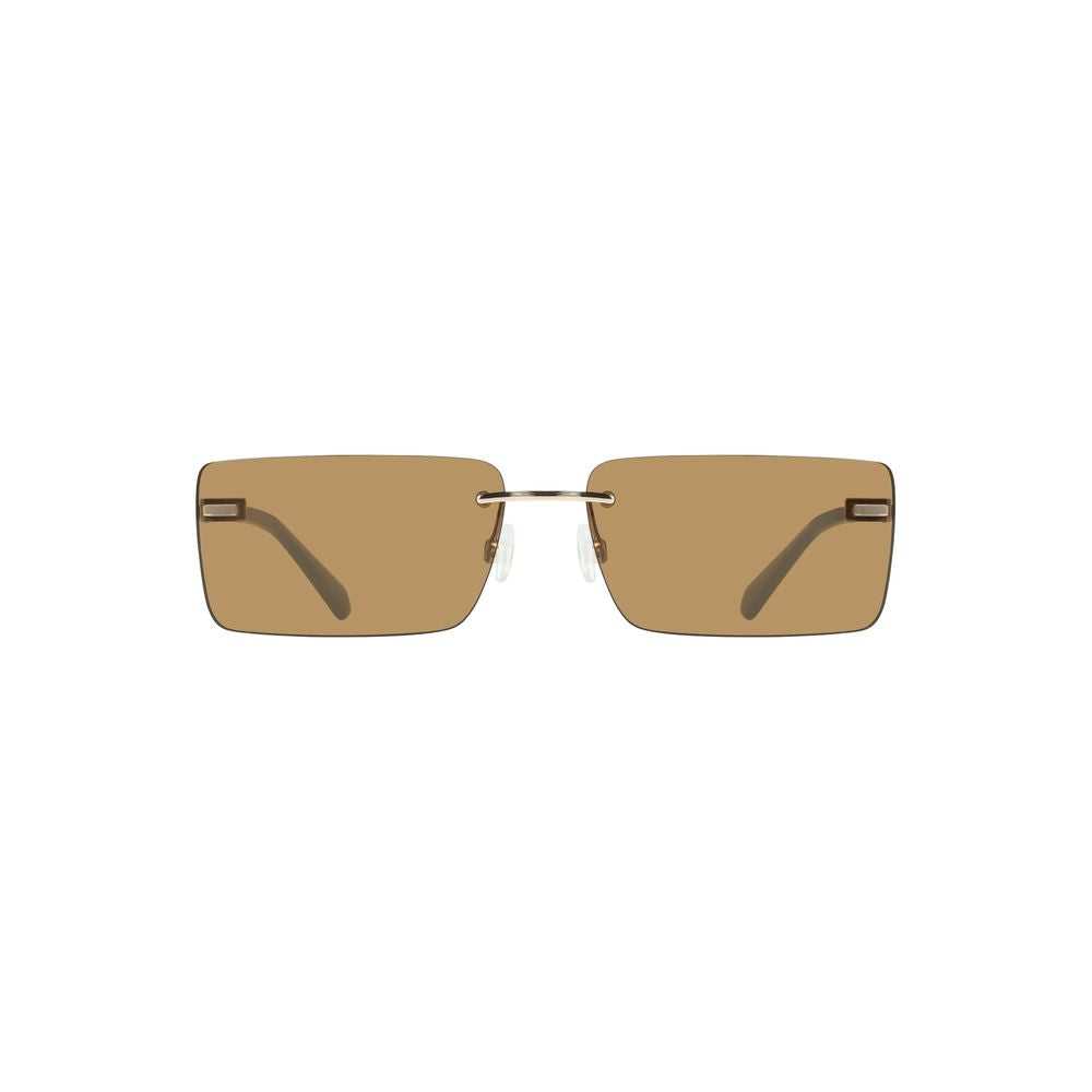 Calvin Klein Beige Metall Frauen Sonnenbrille