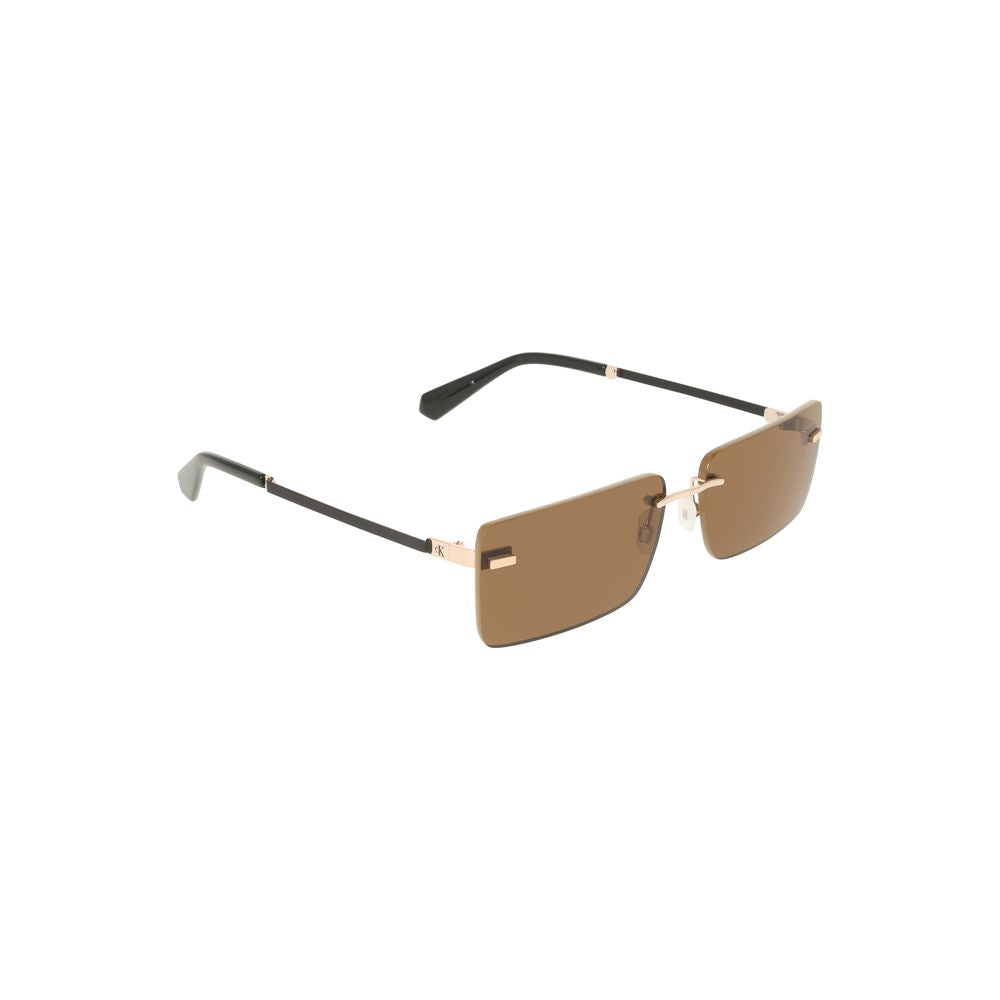 Calvin Klein Beige Metall Frauen Sonnenbrille