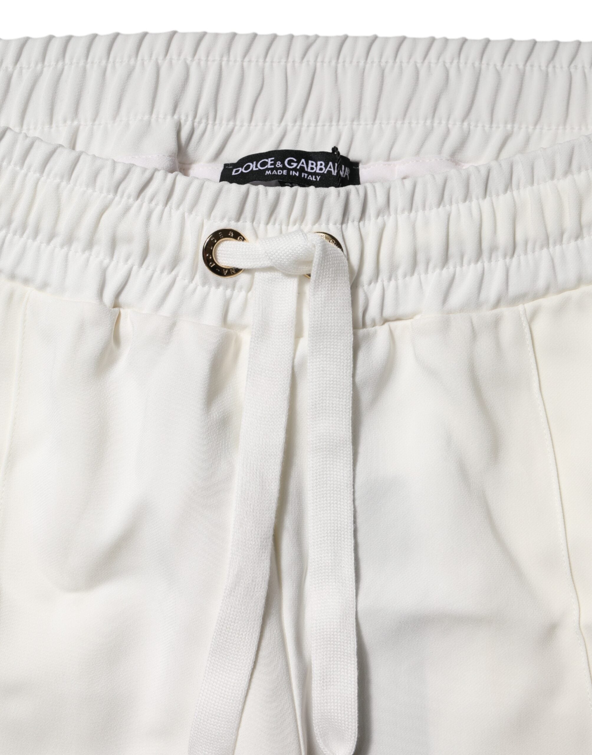Dolce & Gabbana Weiße Jogger-Sweatpants Hose