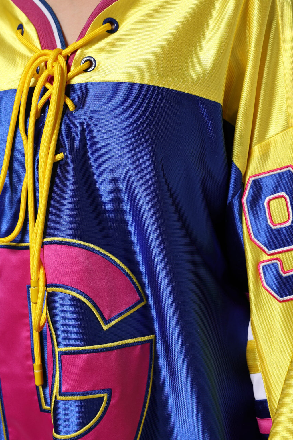 Dolce & Gabbana Multicolor Polyester Langarm V-Ausschnitt Top