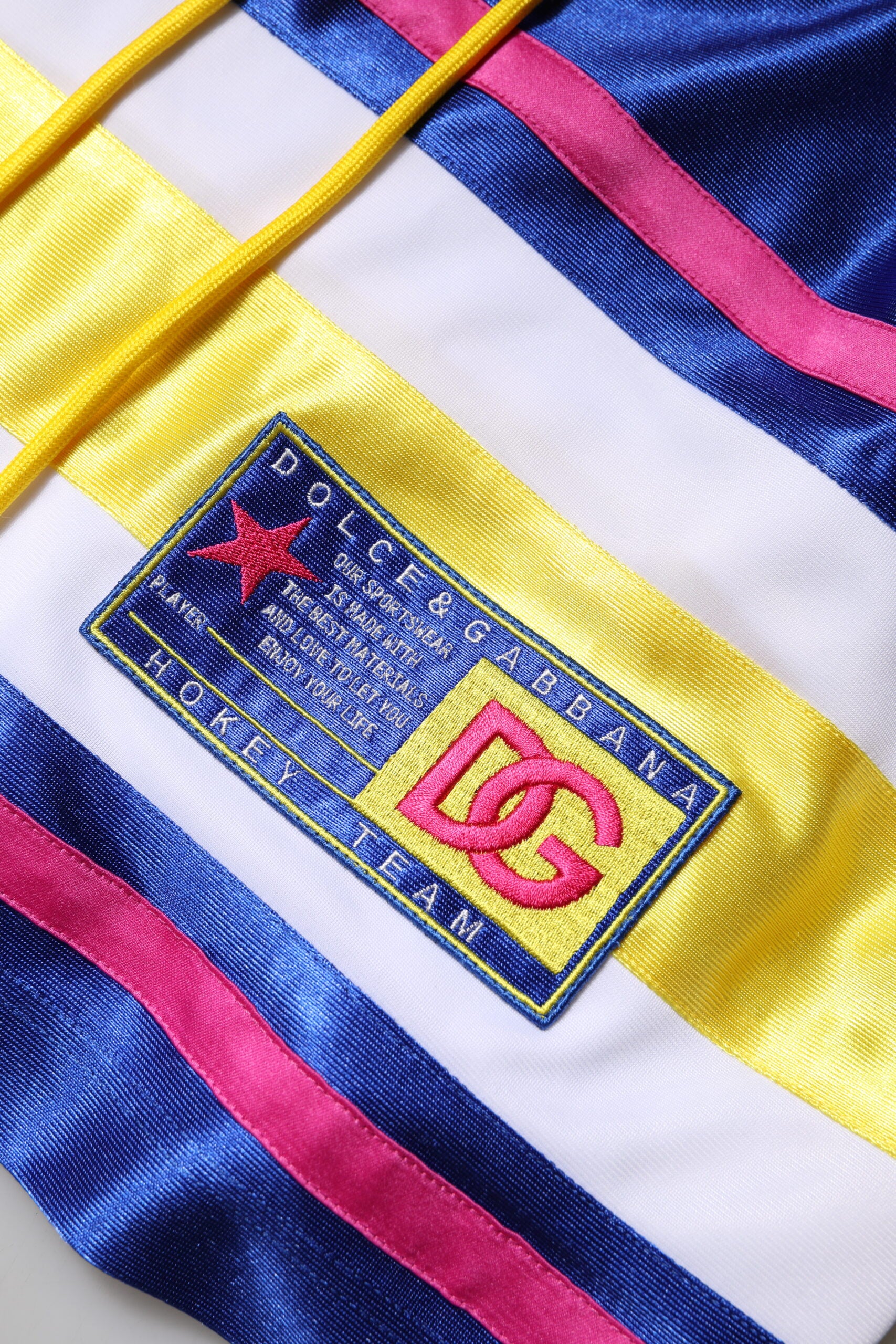 Dolce & Gabbana Multicolor Polyester Langarm V-Ausschnitt Top