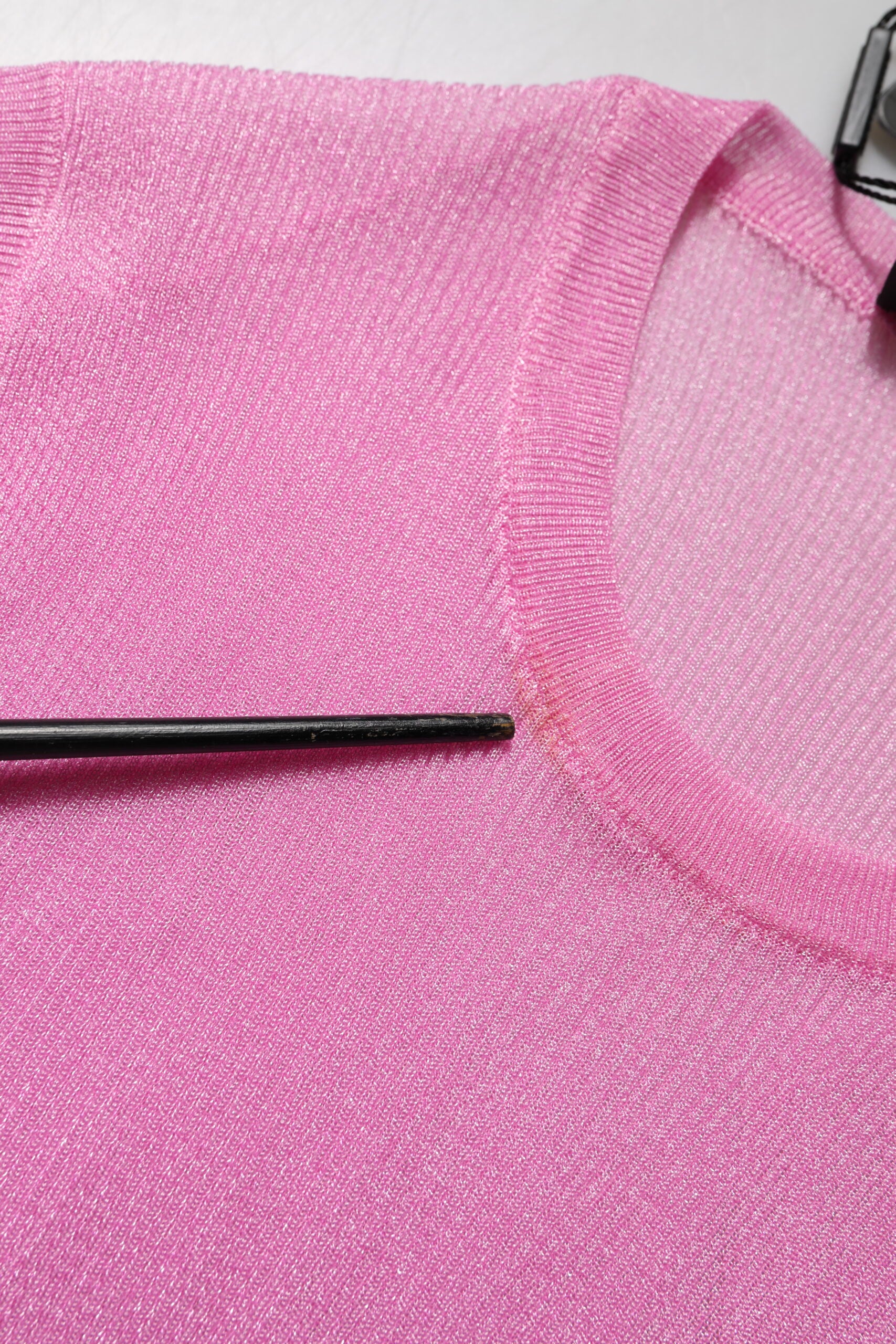 Dolce & Gabbana Rosa Polyester ärmelloses Tank-Top mit Rundhalsausschnitt