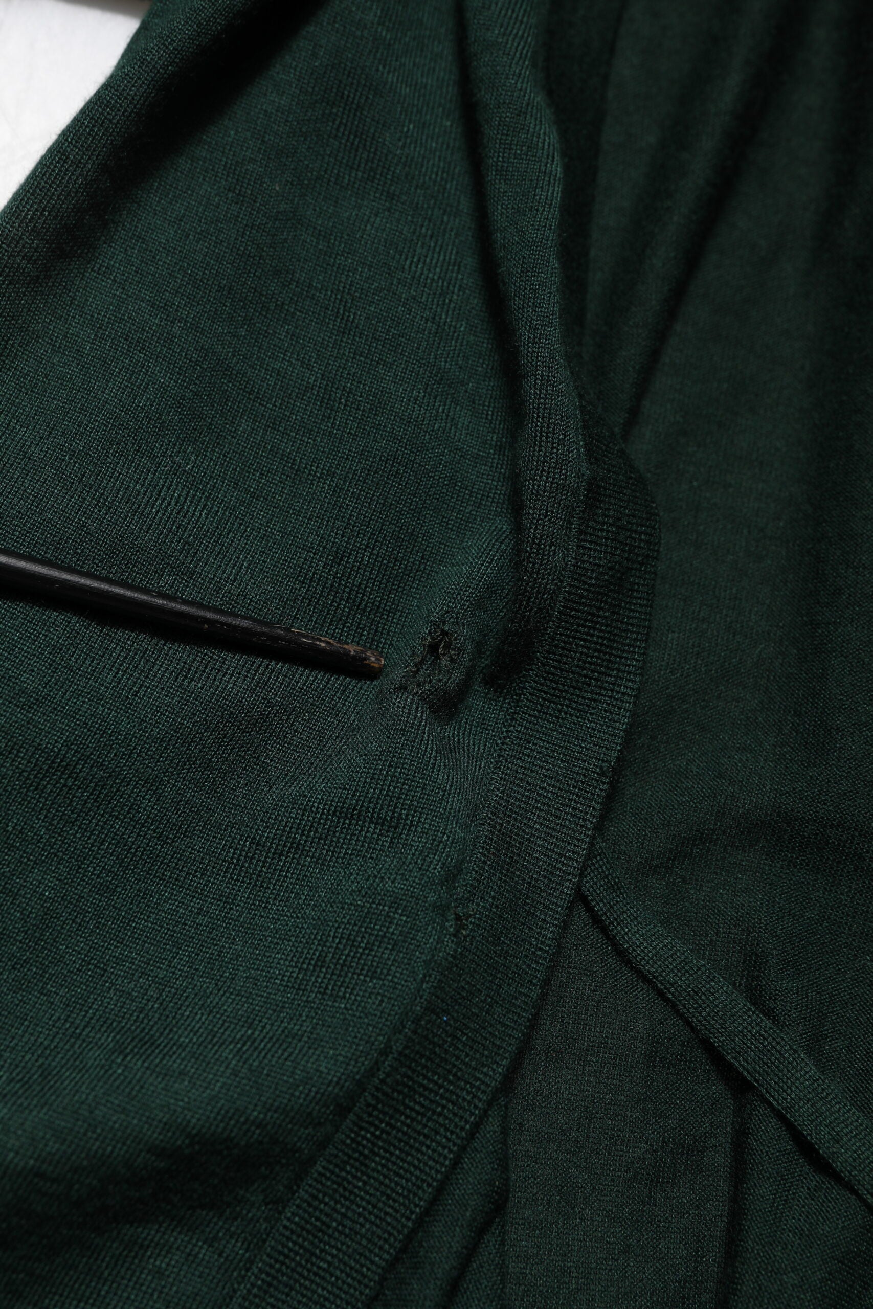 Dolce & Gabbana Dunkelgrüner Kaschmir-Seiden-Cardigan-Pullover