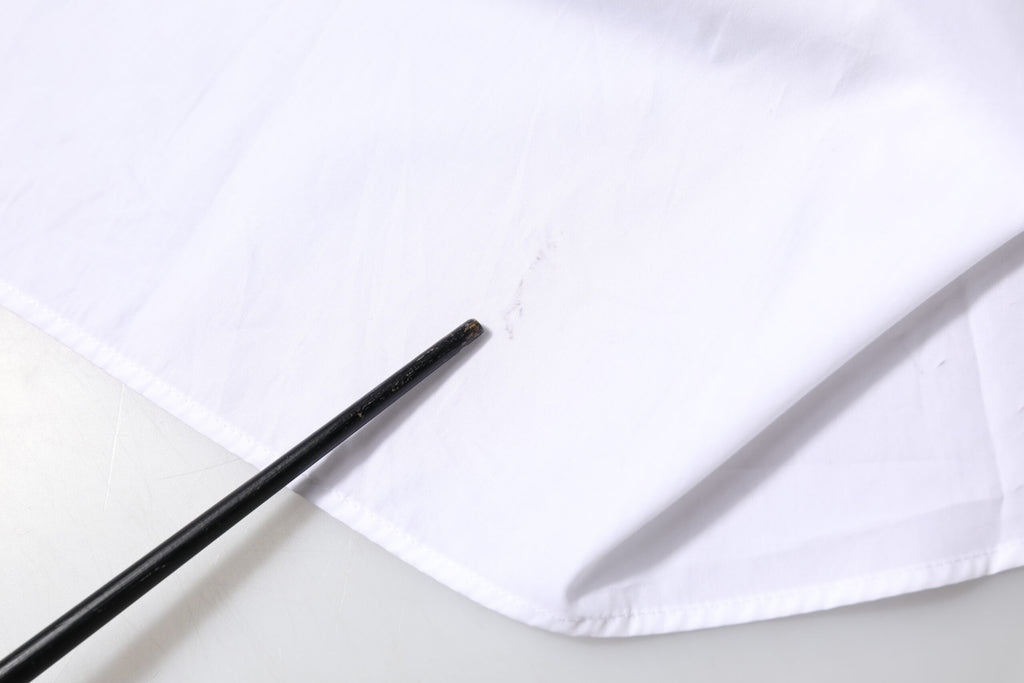 Dolce & Gabbana Weißes Baumwollhemd mit Kragen und langen Ärmeln