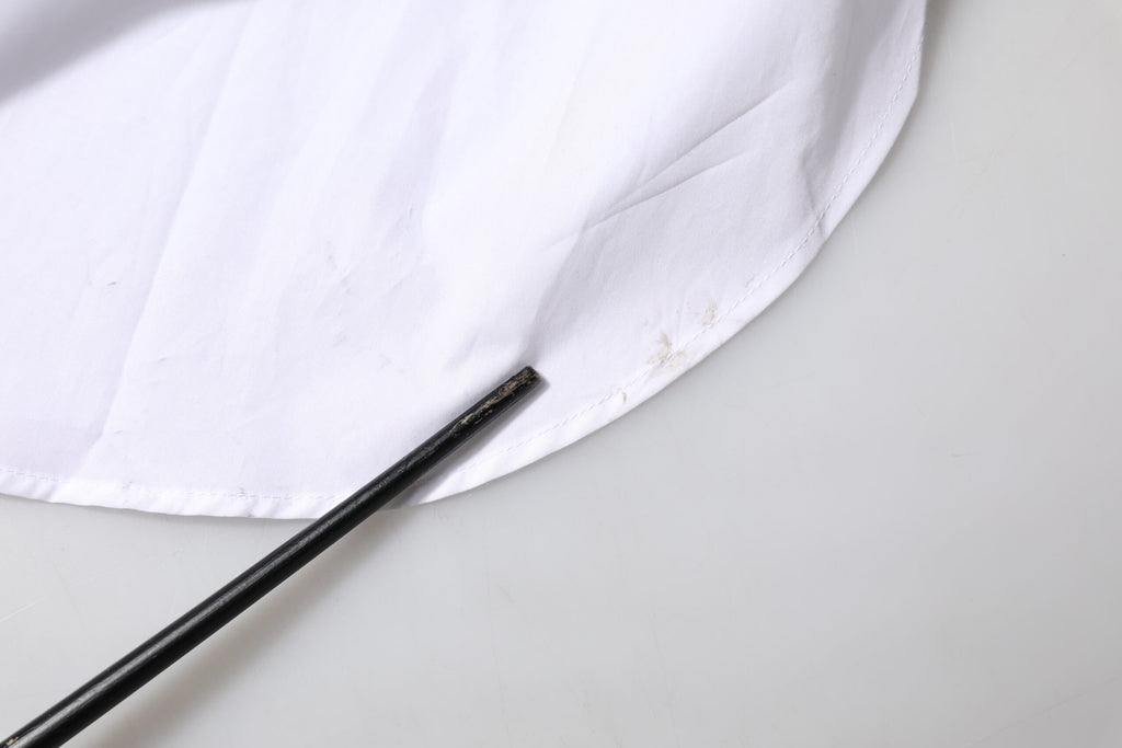 Dolce & Gabbana Weißes Baumwollhemd mit Kragen und langen Ärmeln