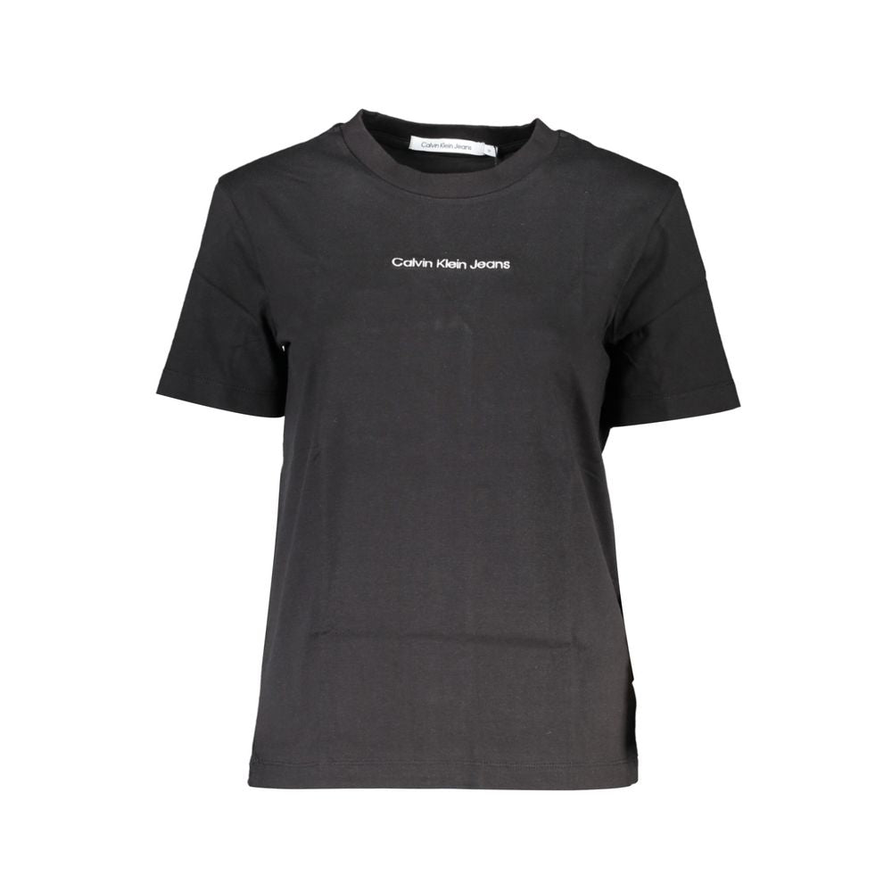 Calvin Klein Schwarzes Baumwoll-T-Shirt für Frauen
