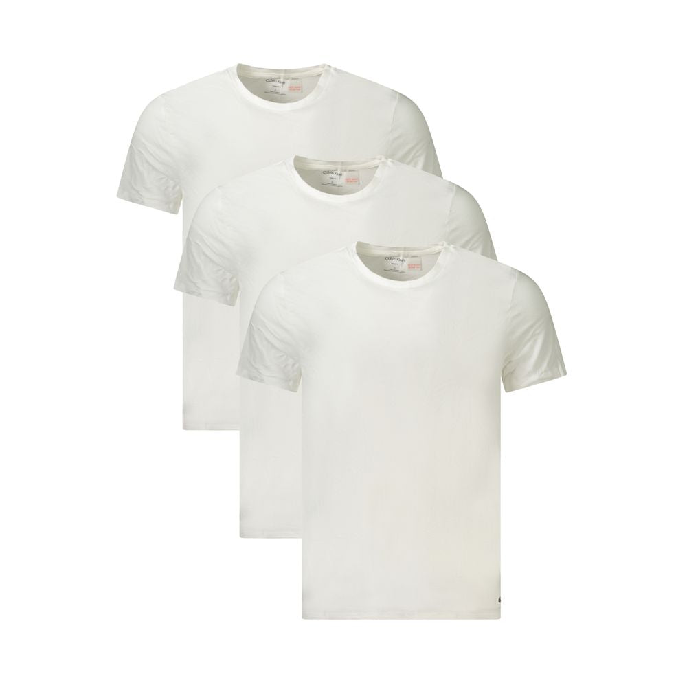 Calvin Klein Weißes Baumwolle Männer T-Shirt
