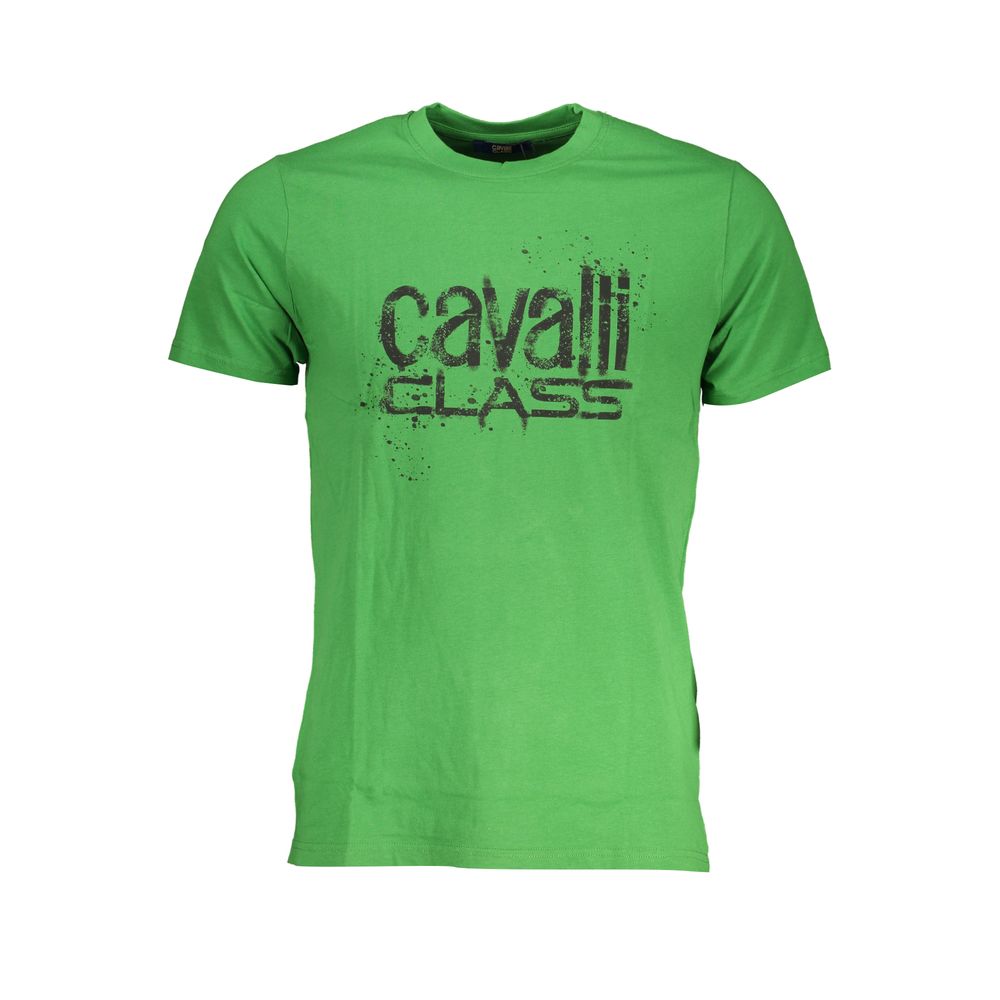 Cavalli Class T-Shirt aus grüner Baumwolle
