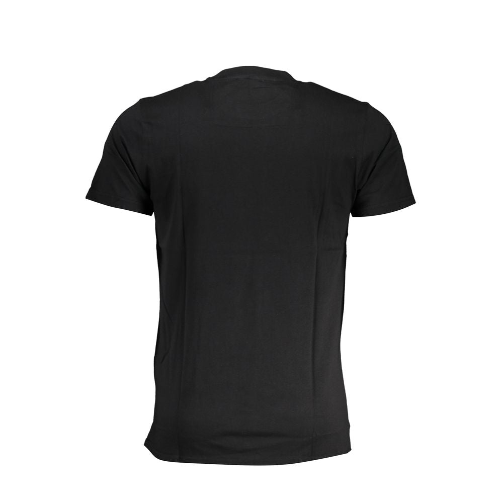 Cavalli Class Schwarzes T-Shirt aus Baumwolle
