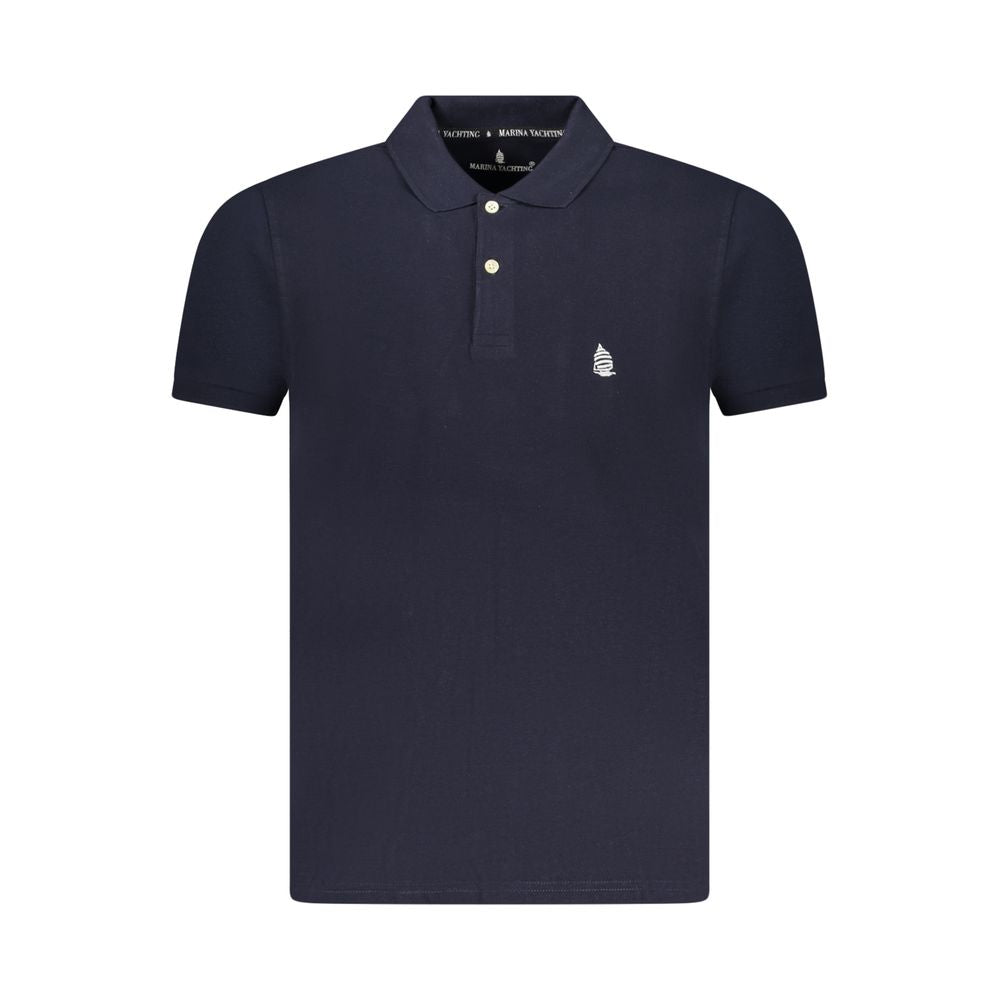 Marina Yachting Blaues Baumwoll-Poloshirt für Männer