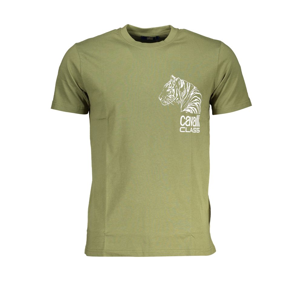 Cavalli Class T-Shirt aus grüner Baumwolle